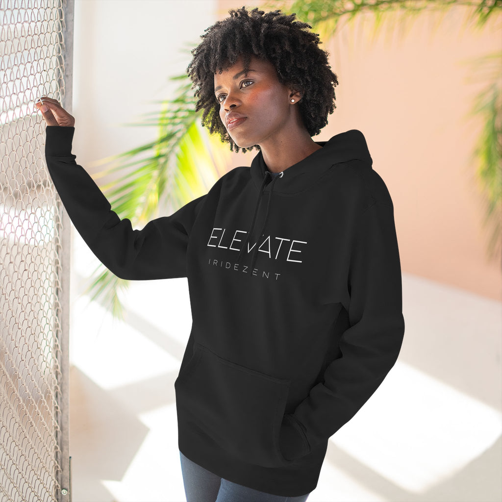 Iridezent "Elevate" Black Fleece Hoodie